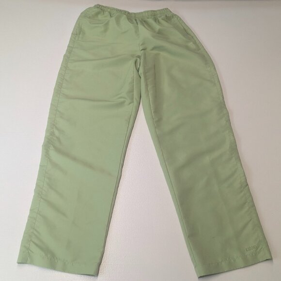 Izod Size Medium Sage Green Track Pants *Tiny Stain and Free Top XL - Picture 4 of 16